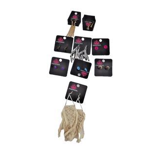 Paparazzi JEWELRY LOT Set of 9 Pairs of Assorted Earrings Brand New